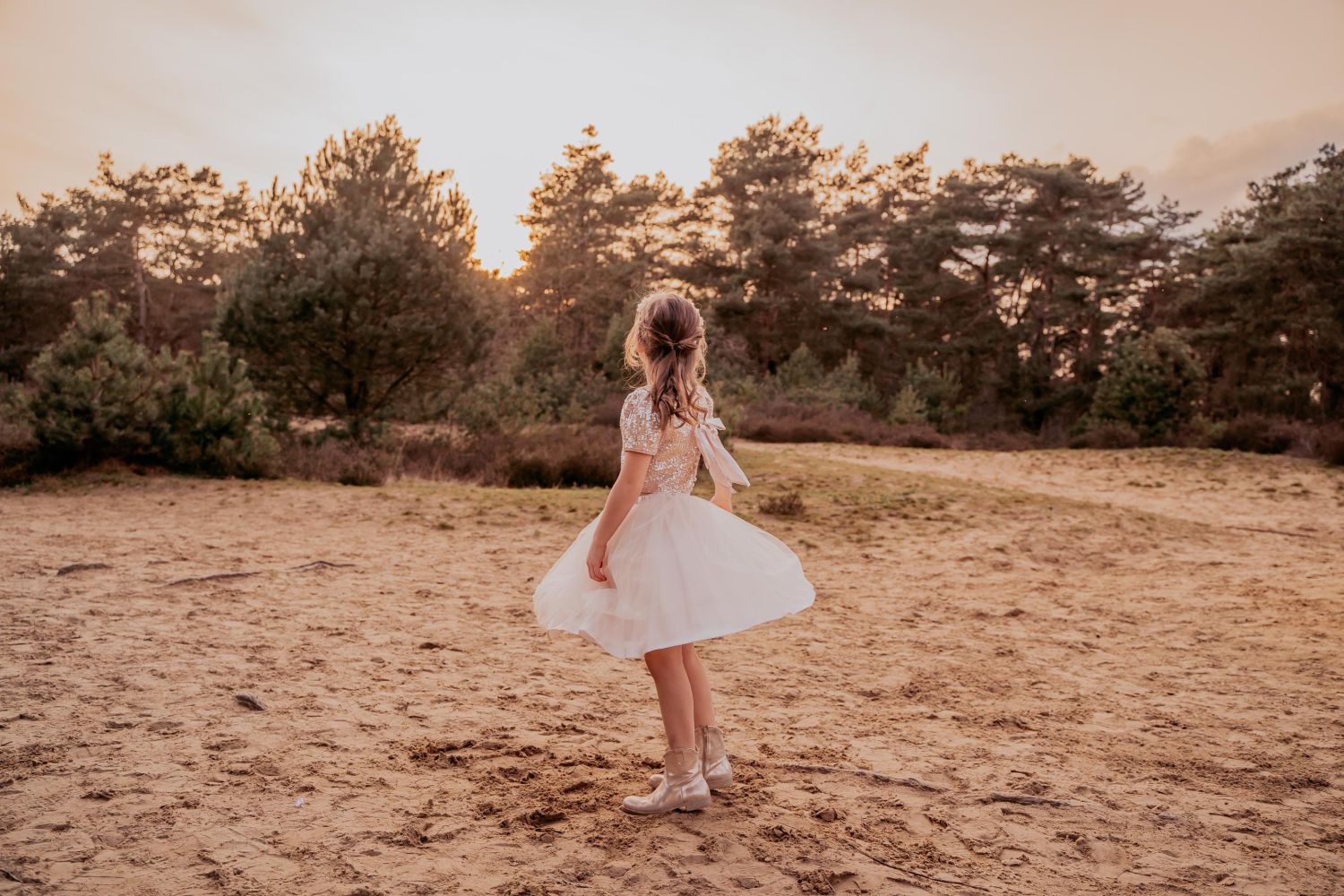 romantische sprookjesachtige communiefoto's