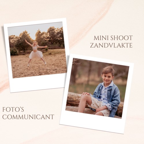 Mini shoots communie vanaf 200 euro